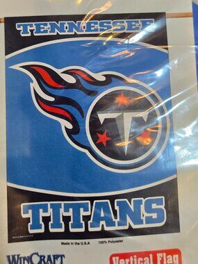 Wincraft Tennessee Titans  Vertical Flag Banner Indoor Outdoor 27" x 37" Sports